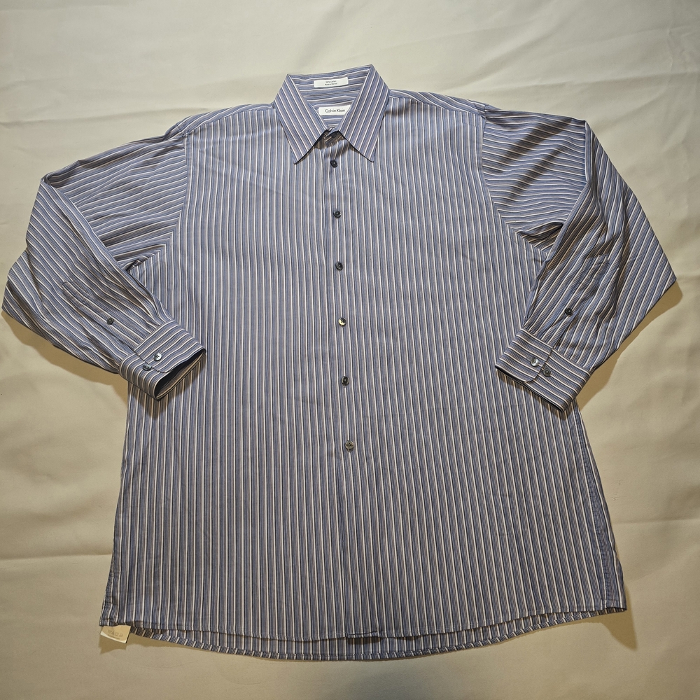 Men's Striped Blue Shirt